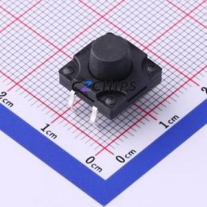 TS-1010DGD-BR08026 Tactile Switch Through hole-4P,12x12mm Switch Single Pole Single Throw Round Button 2.6N Through Hole - Product Image 1