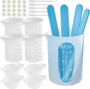 TIMESRUI DIY人工愛のテーマ食品グレードBPAフリーシリコン樹脂彫刻キット計量カップピペットアイスキャンディースティック - Product Image 6