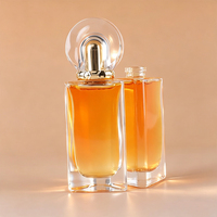 Flacon de parfum en verre octogonal transparent de luxe Marco 50 ml avec pulvérisateur à pompe sérigraphié et diffuseur à bâtonnets A-020 Chine
