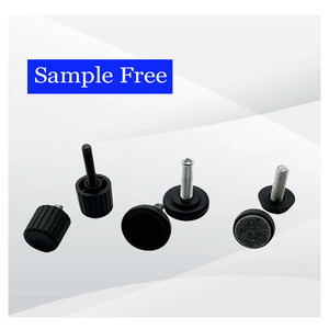 Patas de Sofá Ajustables de Plástico Negro Contemporáneo de Alta Calidad, Patas de Muebles para Sofá, Uso en Sala de Estar - Product Image 1