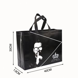 Sac de courses réutilisable en tissu non tissé de haute qualité, vente chaude, sac de supermarché réutilisable - Product Image 2