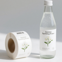 Étiquettes de bouteilles imprimées numériquement sur mesure, résistantes à l'eau, aux rayures et aux UV, adhésives pour emballage