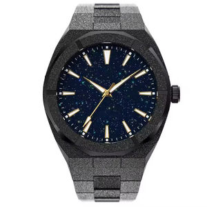 Montre de luxe de style <span class=keywords><strong>Paul</strong></span>, riche, étanche, givrée, entièrement en acier inoxydable, Reloj Para Hombre, montres pour hommes, mouvement japonais, montre analogique - Product Image 3