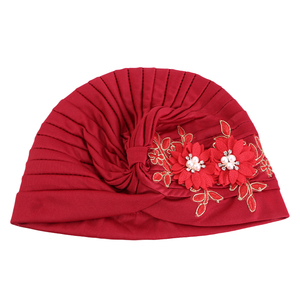 3D flor quimio turbante otoño capó <span class=keywords><strong>quimioterapia</strong></span> gorra ropa de dormir giro turbante accesorios <span class=keywords><strong>para</strong></span> el cabello <span class=keywords><strong>para</strong></span> mujeres - Product Image 6