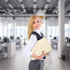 Funda para portátil hinchada de 13 pulgadas y 14 pulgadas, funda de transporte acolchada para portátil para <span class=keywords><strong>mujer</strong></span>, funda para <span class=keywords><strong>ordenador</strong></span> con bolsa de accesorios - Product Image 5