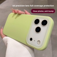 Coque de téléphone en silicone liquide à couverture intégrale pour iPhone 17 Air 16 15 14 Pro Max, sensation de peau pressée à chaud, protection arrière en TPU