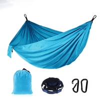 Haute qualité noir personnalisé grand pliable Portable suspendu extérieur lit balançoire Camping robuste Nylon hamac