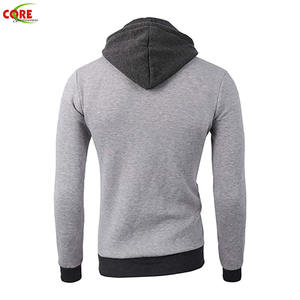 Veste à capuche polaire pour homme, coupe Slim avec Double fermeture éclair, vêtement d'extérieur, nouveauté - Product Image 2