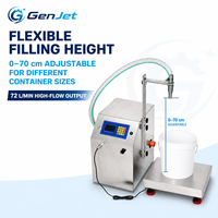 Machine de remplissage et de pesage automatique GenJet de 72 litres par minute pour lessive, liquide vaisselle et produits nettoyants