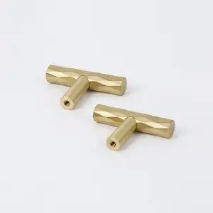 Maxery Nordic Unique Satin Brass Pull Handle manopole maniglia per mobili con motivo Argyle per la decorazione domestica