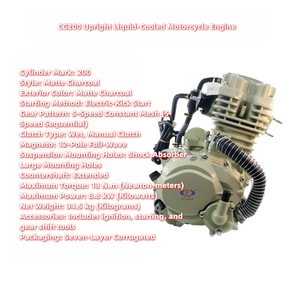 Motor de Scooter CG175 Refrigerado por Aire, Motor de Motocicleta, Motores de Moto para Triciclo - Product Image 5