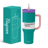 Tasse à café de voyage en métal standard à double paroi en acier inoxydable de 40 oz personnalisée gobelet de 40 oz avec poignée