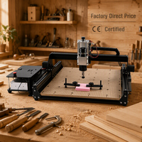 Routeur CNC de bureau 4540 500W 3 axes pour fraisage et gravure, idéal pour la fabrication de panneaux MDF, la menuiserie, l'incrustation et la gravure laser