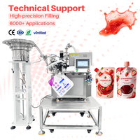 Machine de remplissage industrielle pour sachets à bec verseur, pour confiture de fraises, pâte à tartiner, usine de transformation alimentaire