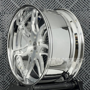 Jantes forgées XL Direct Factory 5x115 5x127 6x139.7 Deep Dish 22 24 pouces à grand rebord chromées brossées pour Chevy Oldsmobile - Product Image 5
