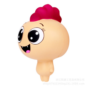 Pu Foam Doll Toy With Expressive Face Slow <b>Rebound</b> Fidget Toy For 2 To 4 Years Unisex - Product Image 3