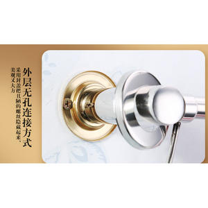 Single or Double Stainless Steel <b>Towel</b> Rack for Bathrooms <b>Hanging</b> Rod with Drilling Installation Option - Product Image 2