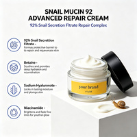 Crème réparatrice à la mucine d'escargot 92% - Marque privée - Filtrat de sécrétion d'escargot à 92% - Bétaïne - Hyaluronate de sodium - Niacinamide - Soins de la peau coréens