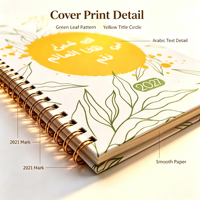 Organisateur de catalogue personnalisé avec impression par transfert, fil doré rose, reliure spirale, couverture rigide, carnet de notes A6, journal, cadeau