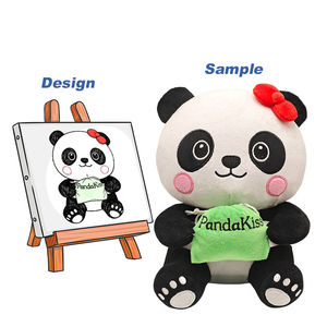 Jouets en peluche <span class=keywords><strong>panda</strong></span> doux et adorables <span class=keywords><strong>de</strong></span> haute qualité en stock, vente en gros directe d'usine en <span class=keywords><strong>Chine</strong></span> - Product Image 1