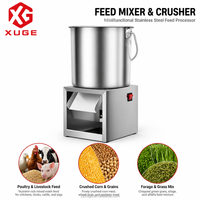 Pencacah Sayuran Listrik Komersial Harga Terbaik, Pengolah Makanan Stainless Steel Heavy Duty untuk Pakan Unggas, Ternak, dan Hewan