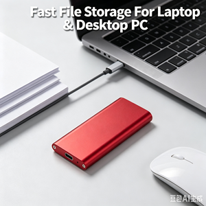 SSD พกพา USB3.0 Type-C ตัวเรือนโลหะผสมสังกะสี ฮาร์ดดิสก์ภายนอกแบบพกพา ขนาดเล็กกะทัดรัด ใช้งานร่วมกับแล็ปท็อปและพีซี - Product Image 3