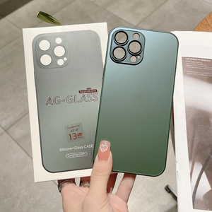 Funda de Teléfono de Vidrio Mate AG de Alta Calidad para <span class=keywords><strong>iPhone</strong></span> <span class=keywords><strong>11</strong></span> 12 13 14 15 16 <span class=keywords><strong>Pro</strong></span> <span class=keywords><strong>Max</strong></span>, Protector de Cámara - Product Image 2