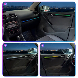 KYNCHO para VW Golf 6, Kit de Luces Ambientales LED para Auto, Sinfonía de 64 Colores, Control Inteligente por Aplicación Bluetooth, Iluminación Interior Automática - Product Image 6