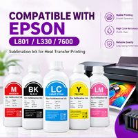 Encre de transfert de chaleur Compatible de qualité supérieure Hongcai pour imprimante E Pson L801 330 7600 encres pigmentaires à sublimation thermique 6 couleurs