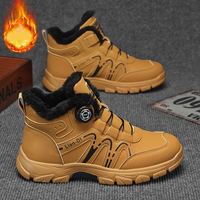Bottes de neige décontractées et chaudes à tige haute, taille plus, neutres, pour l'hiver, avec semelle intermédiaire en EVA, pour le commerce international