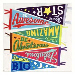 Bandera de Fieltro Deportiva Personalizada con Logotipo, para Fútbol, 12x30'', Simple o Doble, para Escuelas, Universidades y Equipos, en Promoción - Product Image 1