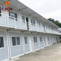 Maisons préfabriquées modernes Cbox, dortoirs pour travailleurs à double étage, immeubles d'appartements, unités de logement, maison conteneur en kit