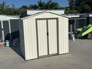 <span class=keywords><strong>Abri</strong></span> <span class=keywords><strong>de</strong></span> <span class=keywords><strong>jardin</strong></span> blanc 6FT X 4FT avec fenêtre et <span class=keywords><strong>porte</strong></span> <span class=keywords><strong>coulissante</strong></span>, fournisseur chinois d'abris métalliques pour outils, livraison gratuite - Product Image 3