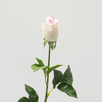 Roses artificielles à toucher réel, branche unique, petites têtes, pour décoration intérieure, arrangements floraux, remise de diplôme, Pâques, rentrée scolaire