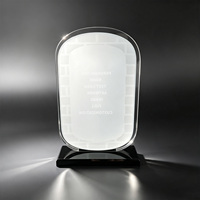 Plaque en cristal ovale noire à motif de briques personnalisée Neelpure 185846 pour les récompenses d'événements d'entreprise