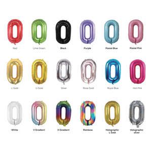 34 inch khổng lồ kim loại số Balloons - Foil chữ số Balloons cho bữa tiệc sinh nhật, đám cưới, kỷ niệm & tổ chức sự kiện trang trí - Product Image 2