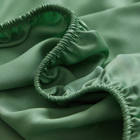 Literie 100% Fibre de Bambou, Literie King Size, Ensemble de Draps en Bambou 100% Refroidissant, Draps Ajustés avec Taie d'Oreiller