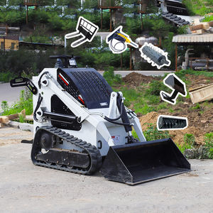 شحن مجاني جرافة صغيرة جرافة رخيصة عجلة/مجنزرة مزرعة صغيرة محرك EPA مدمج انزلاقية توجيه لوادر ديزل - Product Image 2