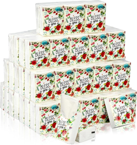 Mouchoirs de poche individuels personnalisés par le fabricant, <span class=keywords><strong>petits</strong></span> paquets de mouchoirs 3 plis, mini-sacs de mouchoirs, format voyage - Product Image 1