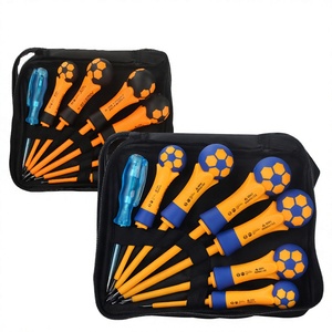 Electrician <b>Screwdriver</b> Set 20-40Pcs Cross Flat Head Insulated Industrial Grade Matte Finish PP Handle Anti-Slip Texture - Product Image 1