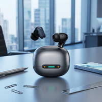 Écouteurs intra-auriculaires sans fil Brightblue True Wireless 5.4 avec indicateur LED, étanchéité IPX4, contrôle tactile, son stéréo, ajustement personnalisé, Type-C