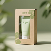 Scatola in Cartone per Cosmetici con Inserto in Spugna, Stampa a Rilievo per Prodotti Skincare, Crema Viso, Detergente Viso, Rossetto
