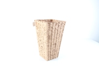 Ensemble de jardinières en rotin naturel tissé à la main, pot à fleurs sur piédestal, pot de plante décoratif pour l'intérieur et l'extérieur