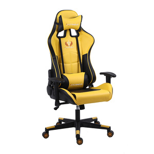 Silla de Juego Tingji, Silla de Oficina Ergonómica Reclinable Giratoria de Cuero PU con Reposapiés para Sala de Estudio o Espacio Comercial - Product Image 2