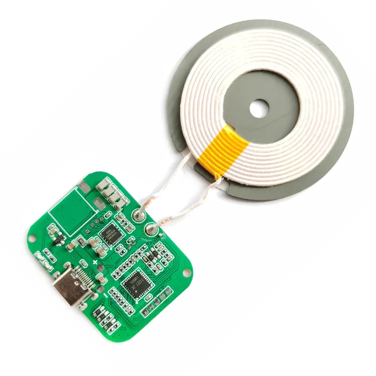 Qi Fast Wireless Charger PCBA Circuit Board Transmitter Module + Coil Charging Qi 15W wireless charger circuit & coil