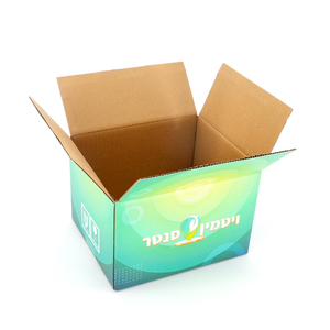 Boîte d'emballage d'expédition lourde ondulée biodégradable écologique Bouteille d'eau domestique RSC Carton mobile avec conception personnalisée - Product Image 6