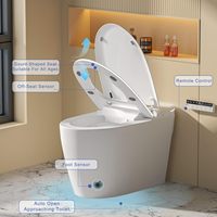 WC intelligent de luxe avec siège chauffant, bidet électrique à poser au sol pour salle de bain d'hôtel haut de gamme