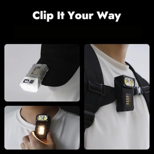 Lampe frontale rechargeable avec détecteur de mouvement, lumière LED pour l'extérieur, lampe frontale réglable pour le camping en plein air - Product Image 5
