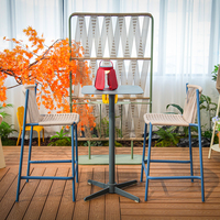 Ensemble de tabourets de bar et table, nouveau design, chaise haute de bar moderne et luxueuse pour cuisine, mobilier commercial, tabouret de bar
