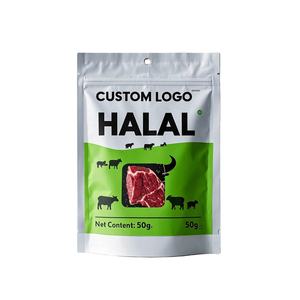 מותאם לחות אישית לעמוד עד pouch חציר חום בשר חזיר ג 'לי אריזת שקיות עם חריץ עבור אחסון ג' לי - Product Image 1